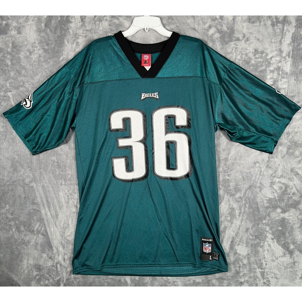 Reebok Brian Westbrook Philadelphia Eagles Jersey Mens Large Green 36 Vintage